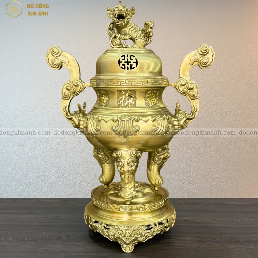 Đỉnh đồng hoa sòi 57- Biểu Tượng Tâm Linh Sâu Sắc