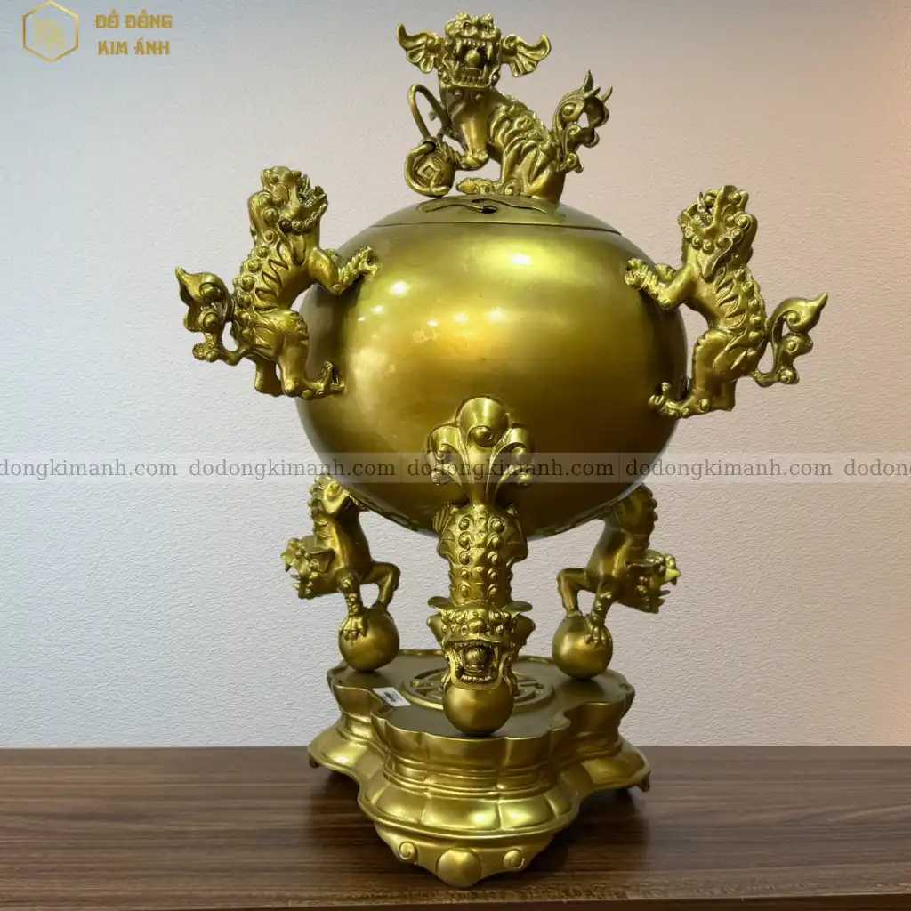 Đỉnh thất lân vờn cao cao 50 cm thu hút tài khí