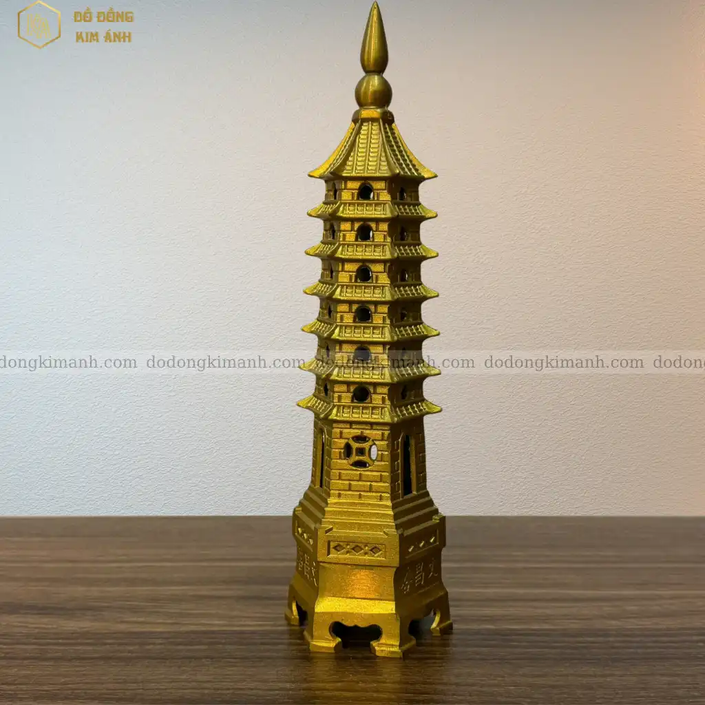 Tháp văn xương bằng đồng 7 tầng